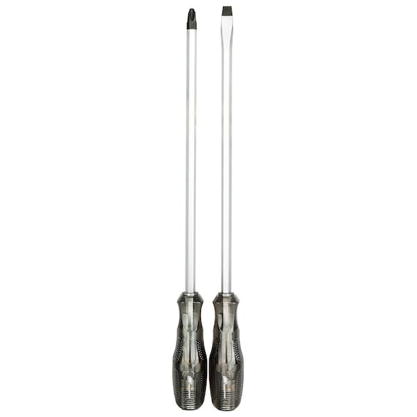 2 Piece Heavy-Duty Full Tang Capped Screwdriver Set